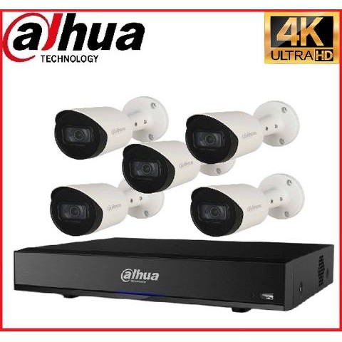 Trọn gói Camera Cao cấp 4K 02 - 5 camera Dahua (8MP)