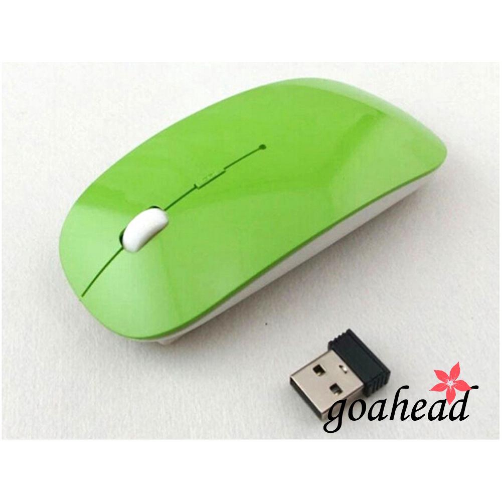 Chuột quang không dây dạng mỏng 2.4GHz + đầu nhận USB 2.0 cho máy tính