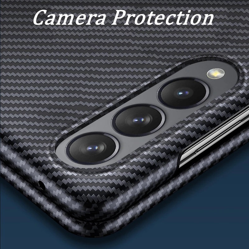 Ốp điện thoại sợi carbon 2 trong 1 dành cho Samsung Z Fold 3