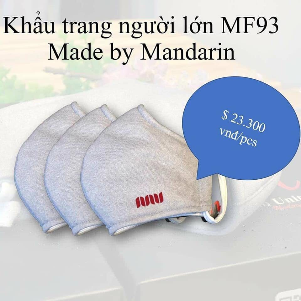 ☆ Khẩu Trang Vải 4 Lớp Chống Giọt Bắn Chống Bụi Mịn Kháng Khuẩn Mandarin