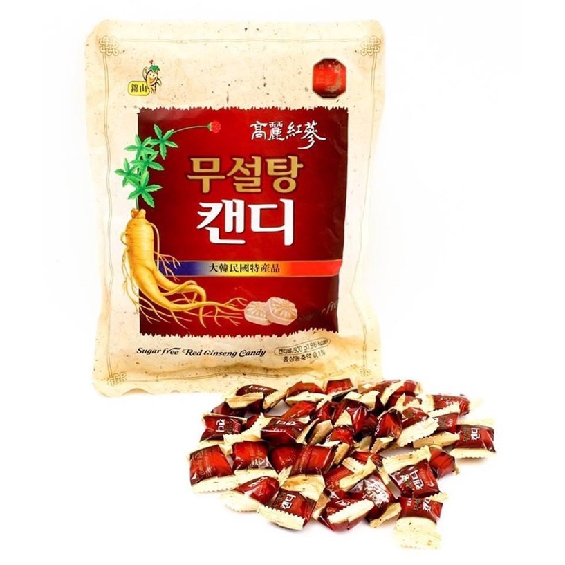 KẸO SÂM KHÔNG ĐƯỜNG HÀN QUỐC - 500GR
