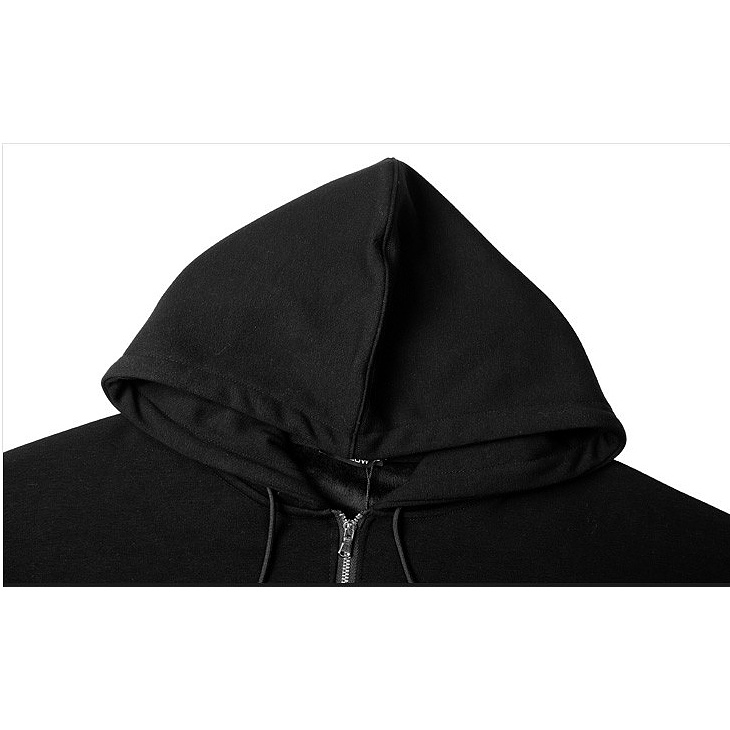 Áo Khoác Nỉ Hoodie Zip Trơn 3 Màu BOM HOUSE Nam Nữ Ulzzang Unisex
