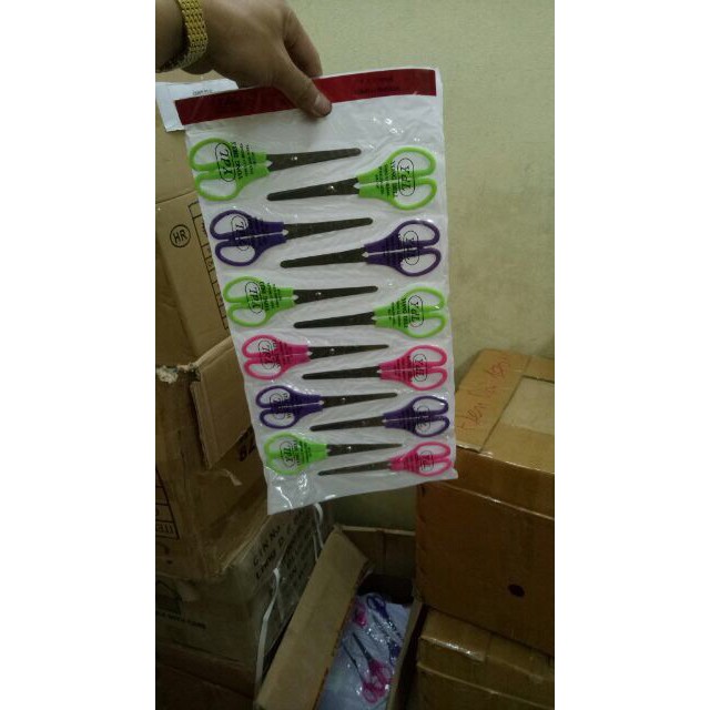 12 cái kéo cắt giấy loại 1, kéo cắt giấy