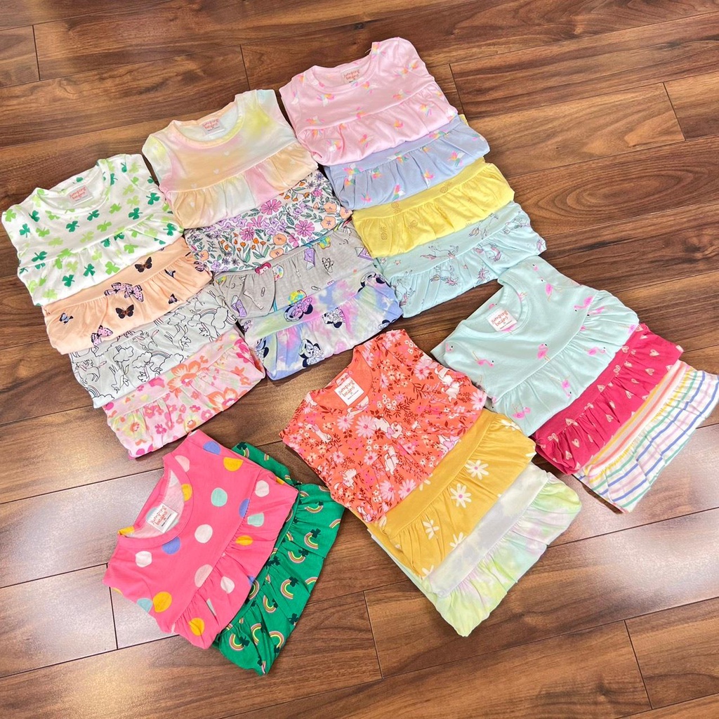 Váy thu dài tay dáng babydoll cho bé gái từ 8-20kg nhiều màu, được chọn màu