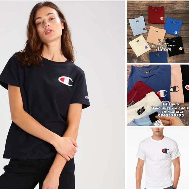 Áo thun thêu chữ