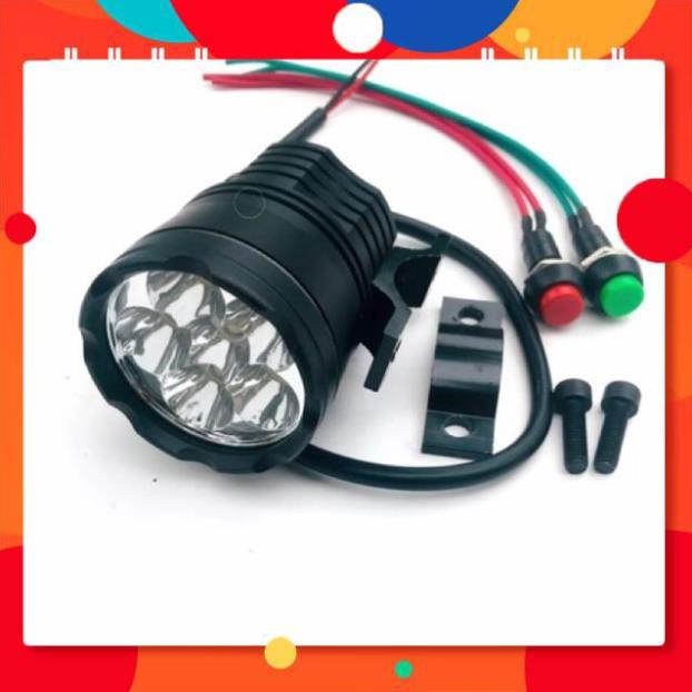 Đèn led trợ sáng L6 gắn phuộc siêu sáng.