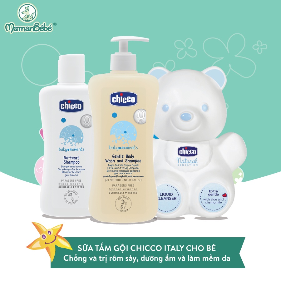 Sữa tắm chiết xuất Hoa Cúc 0M+ dung tích 500ml Chicco