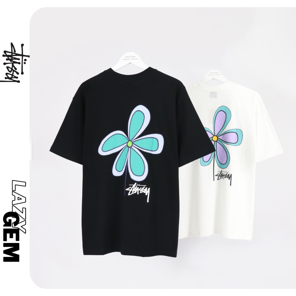Áo Thun Stussy Flower - Chính Hãng 100%