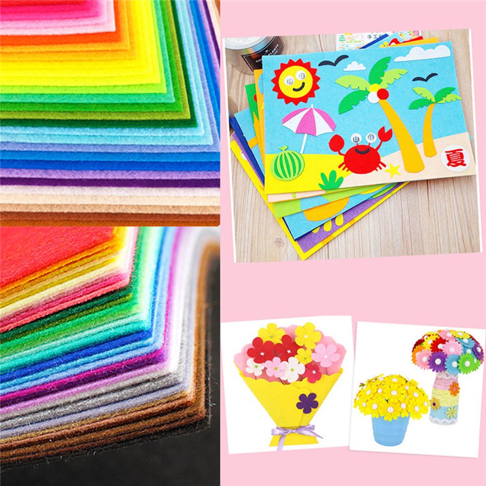 Vải Nỉ Không Dệt Nhiều Màu Sắc Dùng May Quần Áo Búp Bê/ Đồ Thủ Công DIY