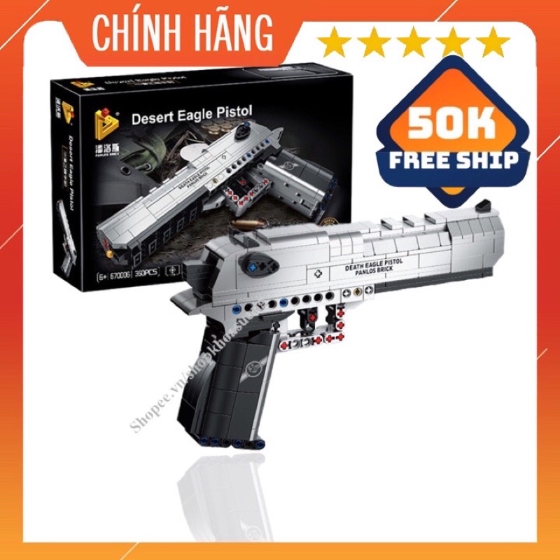 Bộ Đồ Chơi Lắp Ráp Mô Hình PUBG, 330-360 Chi Tiết Lego Lục Desert Eagle Pistol