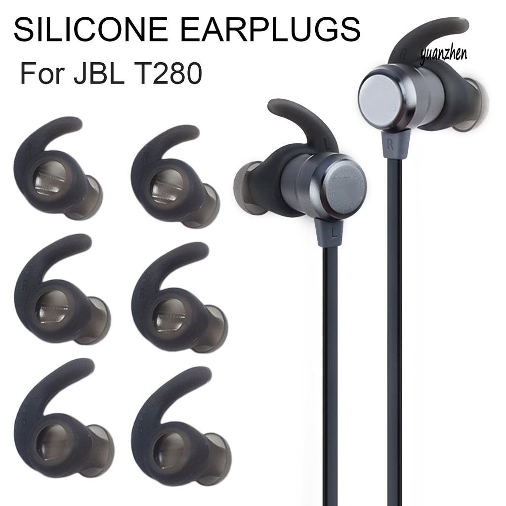 3 Cặp Nút Tai Nghe Nhét Tai Chống Bụi Bằng Silicone Cho Jbl T280Bt