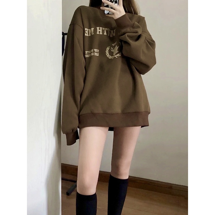 Áo Sweater Nam Nữ Hàng Quảng Châu Cao Cấp - Áo Hoodie Nỉ Dài Tay Unisex Cổ Tròn Phong Cách Hàn QUốc Siêu Đẹp - A205