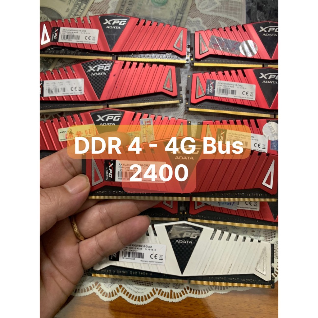 Ram - DDR4 - 4G - Bus 2133/2400 Kingmax ,Gskill, Team, Adata,Dato,Kington Fury Tản Nhiệt... - Vi Tính Bắc Hải