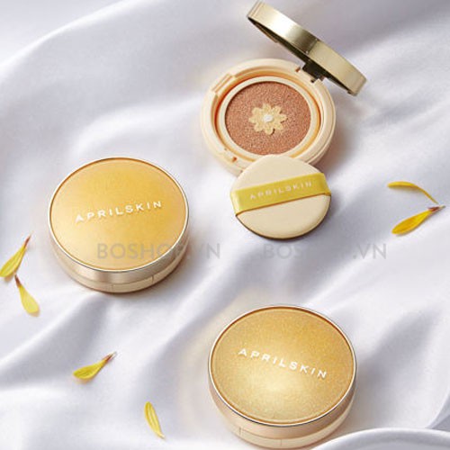 Phấn nước Apiril Skin Real Calendula Ampoule Glow Cushion SPF50+PA++++13g | BigBuy360 - bigbuy360.vn