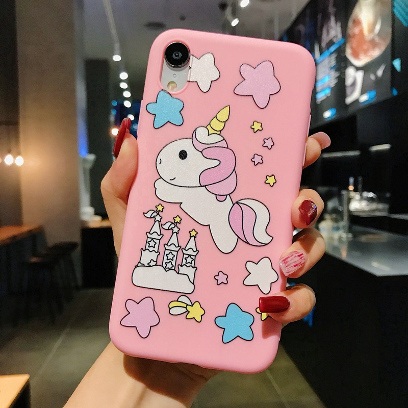 Ốp lưng VIVO S1 Y17 Y15 Y12 Y91 Y91i Y95 Y91C V9 V11 V15 Pro V11i Soft TPU Case Cute Cartoon Unicorn