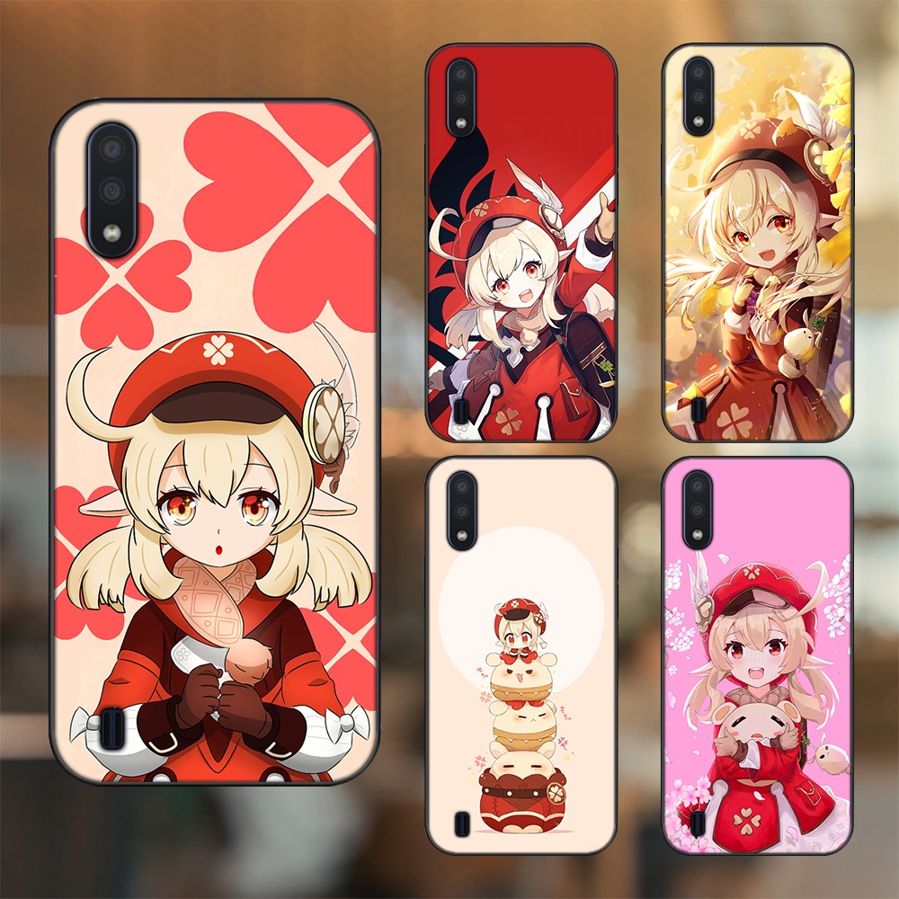 Ốp lưng Samsung A01 viền đen in hình Klee Genshin Impact