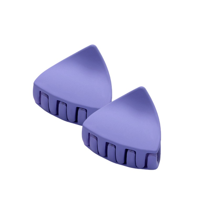 Set 2 Kẹp Tóc Màu Tím Mini Dễ Thương Phong Cách Hàn Quốc