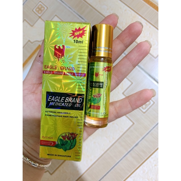 (cam kết hàng chuẩn) dầu lăn vàng 10ml thơm nóng dạng lăn