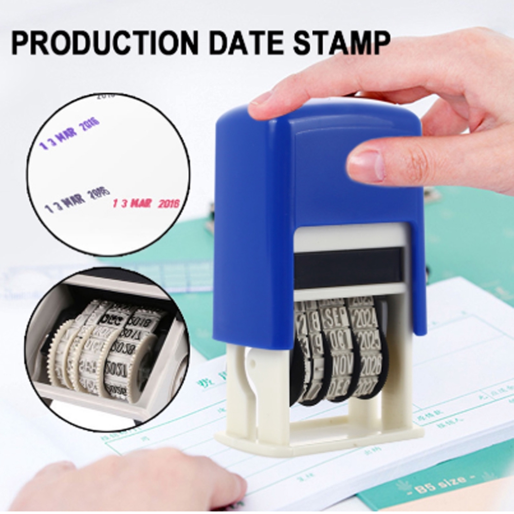 ROW School Office Supplies Stationery DIY Square Scrapbook Ink Date Stamp