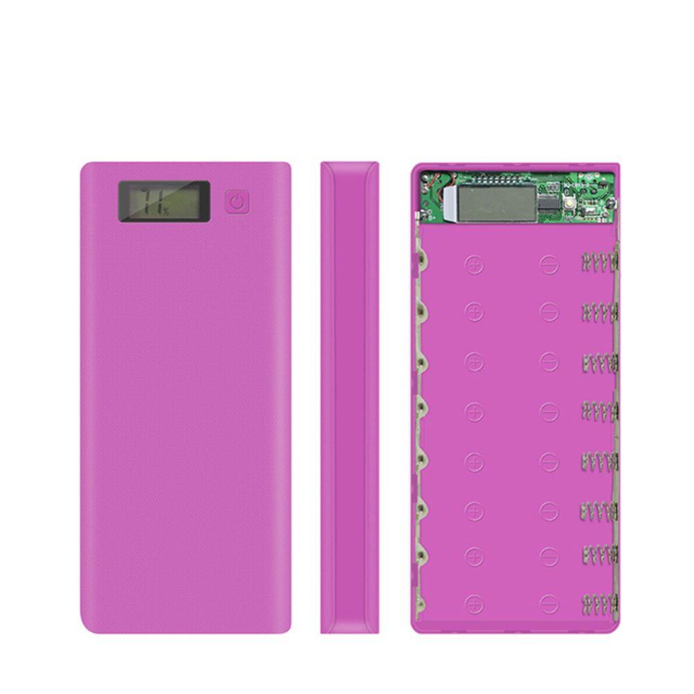 Hộp Đựng Pin Sạc Dự Phòng Hai Cổng USB Màn Hình LCD Kỹ Thuật Số DIY 8 X 18650 Ốp