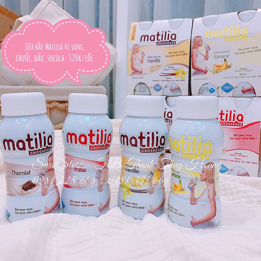 Sữa bầu Matilia (Lốc 4h x 200ml)
