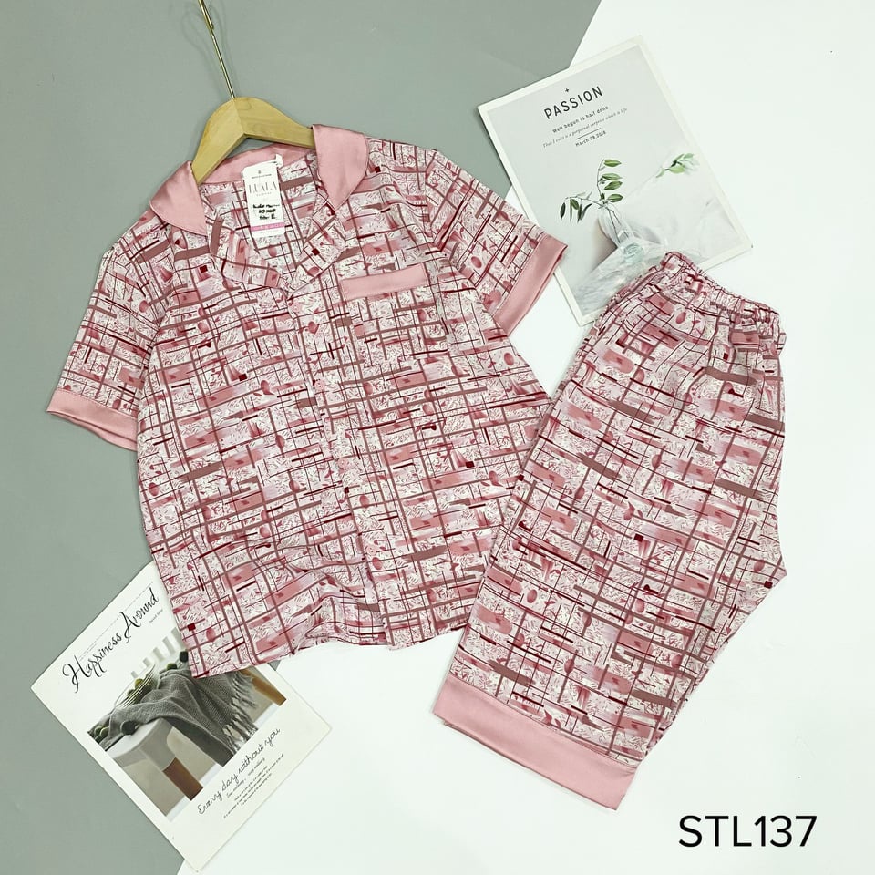 Bộ Pijama lửng mặt nhà chất Mango cao cấp có size | BigBuy360 - bigbuy360.vn