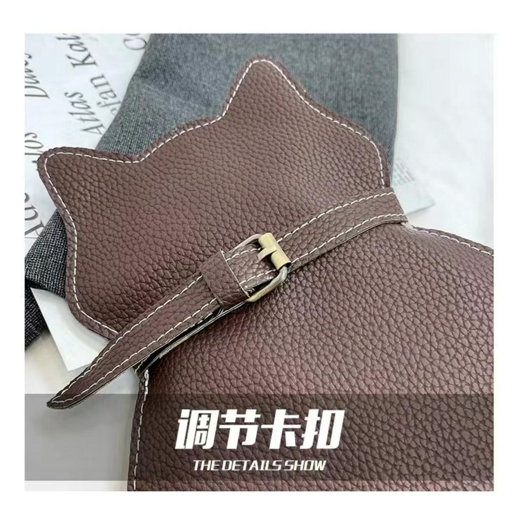 🎉Túi Đeo Chéo Ngực / Thắt Lưng / Trước Ngực Cỡ Nhỏ Hình Chú Chó Dễ Thương Vui Nhộn Thời Trang Nhật Bản ins Influencer One-Ody