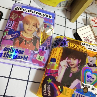 Album Ảnh Sổ Card Kpop Bìa Trong Jelly Nhiều Màu Hình Polaroid
