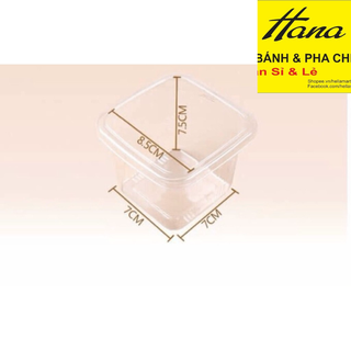 HỘP MOUSE VUÔNG CÓ NẮP - ĐỰNG TIRAMISU, MOUSE 10 HỘP