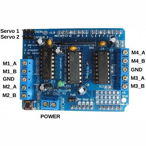 Arduino Motor Shield L293D - điều khiển động cơ