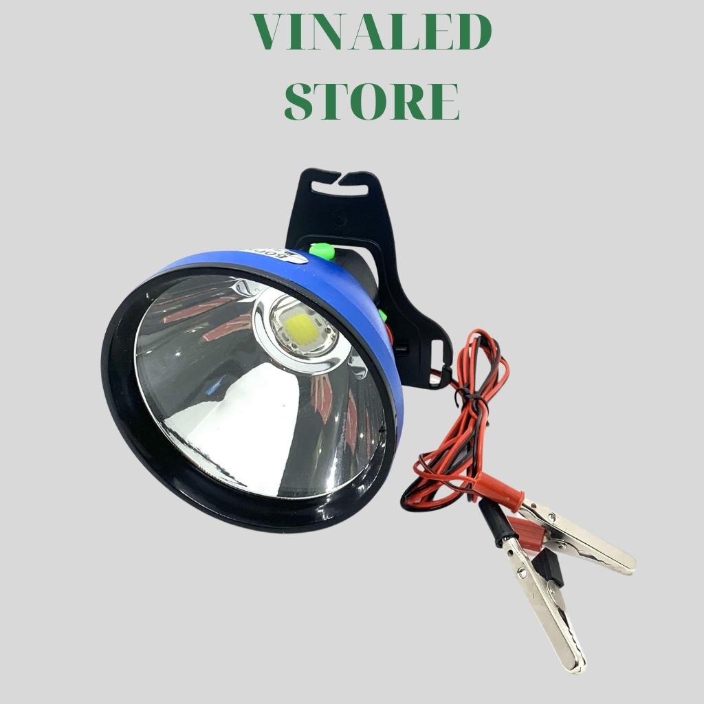 Đèn kẹp bình ác quy đèn đội đầu 1201 sáng tỏa rộng điện áp 12V công suất 500W chóa 10cm