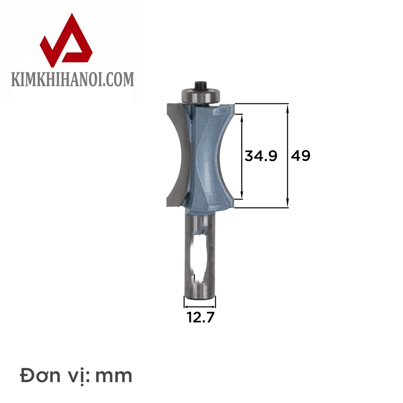 Mũi Soi Bán Nguyệt Dọc Đầu Bi LC0604 - Mũi Soi Bán Nguyệt Dọc Đầu Bi được làm bằng hợp kim C45, chịu được nhiệt độ cao