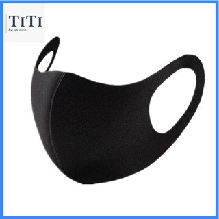 [Mẫu đẹp] Khẩu trang vải 3D màu đen - Lẻ 1 cái mẫu đẹp