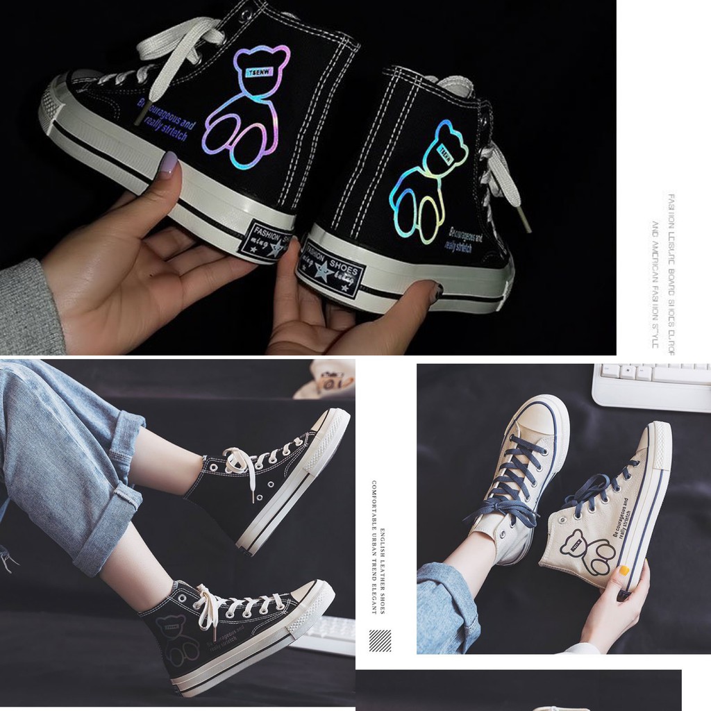 Giầy SNEAKER cao cổ NỮ phản quang SIÊU HOT