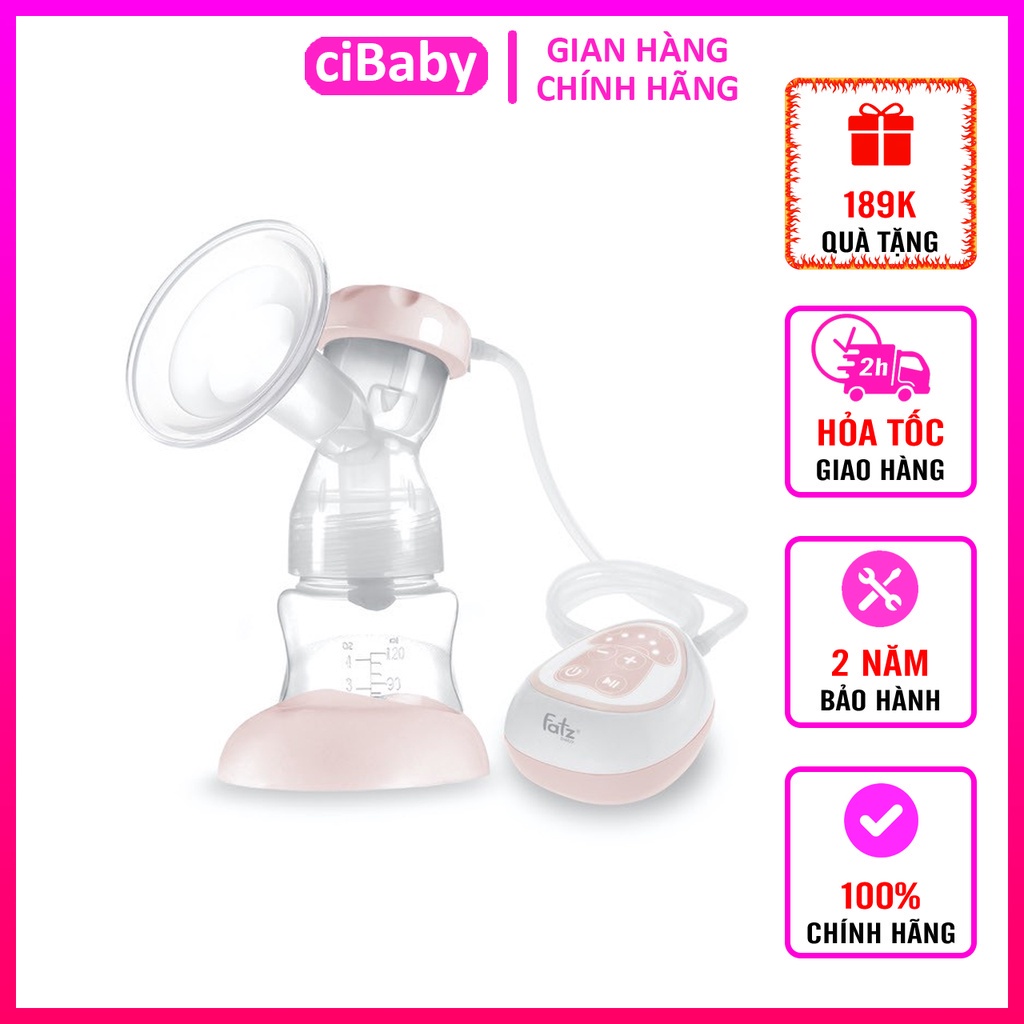 [BH 24 THÁNG] Máy hút sữa điện đơn Fatz Baby Single 1 có chế độ mát xa và kích sữa / điều chỉnh lực hút