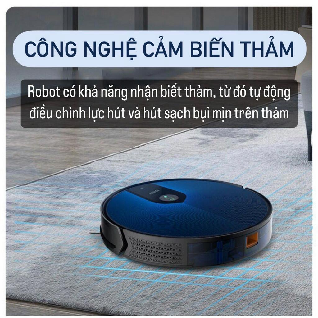 Robot Hút Bụi Lau Nhà Cao Cấp KAW, Tự Động Sạc Pin, Cảm Biến Chống Rơi, Chống Va Chạm, Khay Đựng Nươc Lớn | BigBuy360 - bigbuy360.vn