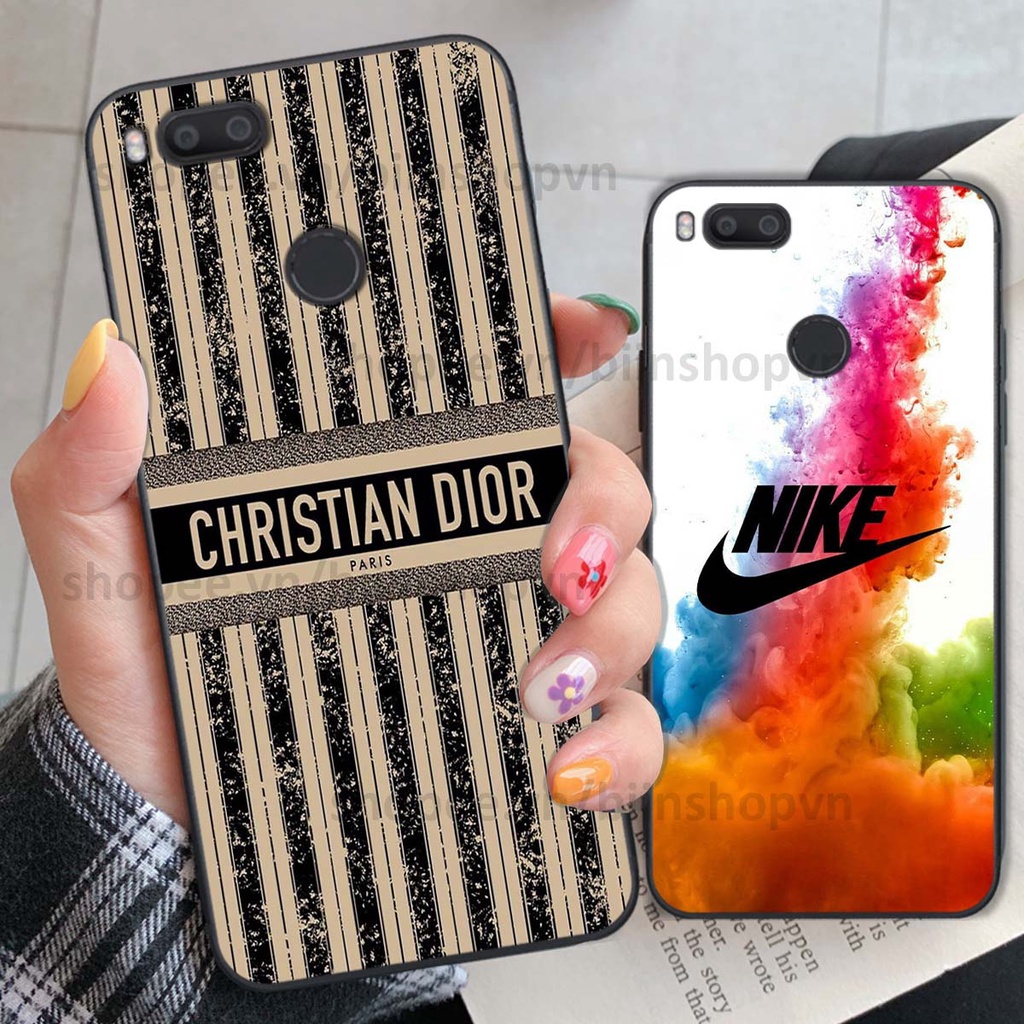 Ốp Xiaomi Mi A1 in hình thương hiệu nhiều màu sắc thể thao cá tính thời trang