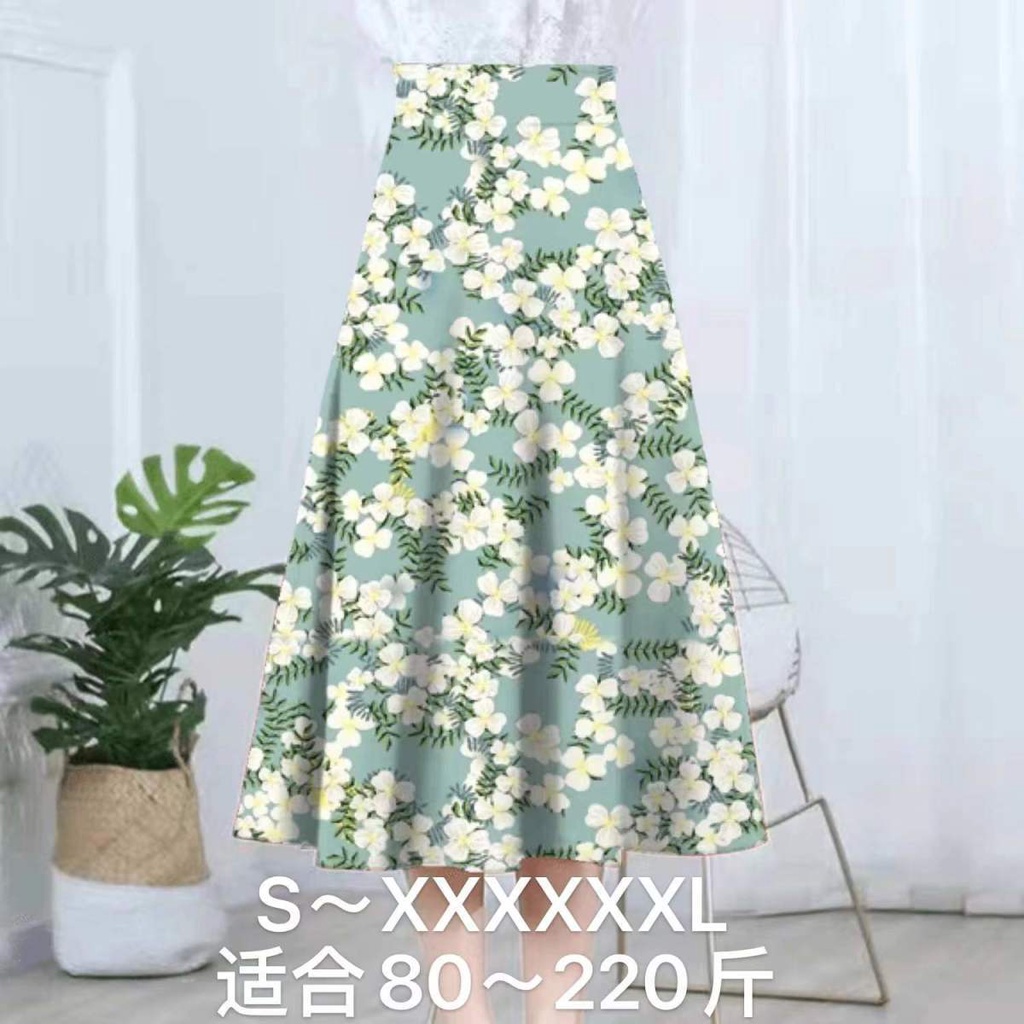 Chân Váy Chữ A Dáng Dài In Họa Tiết Thời Trang Cho Nữ