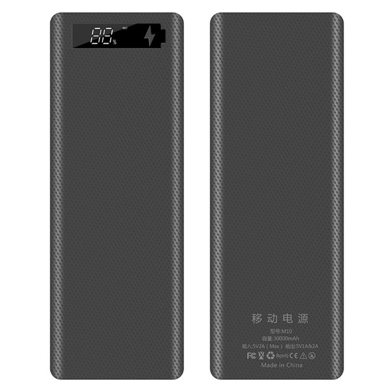 Vỏ Pin Dự Phòng Wili 10x18650 Có Màn Hình Lcd