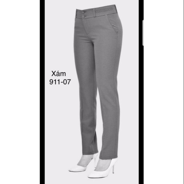 Quần tây Thái Hòa màu xám mã 911