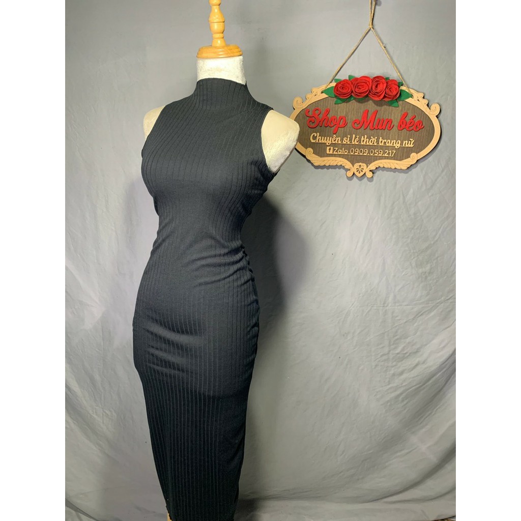 [MẪU MỚI] Đầm Body Phom Dài Cổ Lọ Chất Thun Gân Thích Hợp Mặc Đi Chơi Đi Dạo Phù Hợp Với Mọi Phong Cách | BigBuy360 - bigbuy360.vn