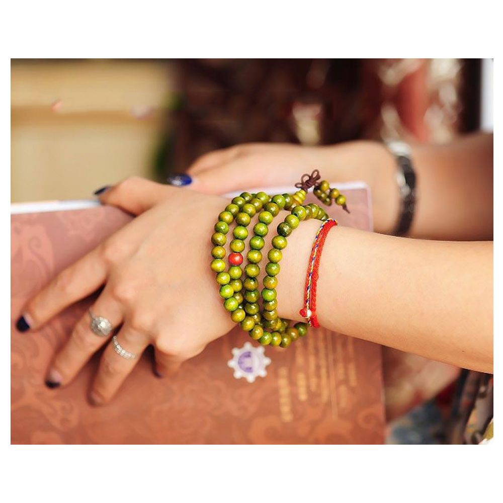 Vòng Tay Chuỗi Hạt Gỗ Phong Cách Phật Giáo 6Mm * 108 | BigBuy360 - bigbuy360.vn