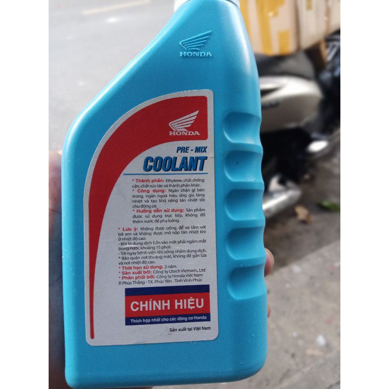 Nước làm mát động cơ xe máy - Ô tô . Chính Hãng Honda 0,5lit. Ship nhanh HCM