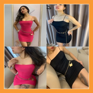 Đầm body ôm dáng hai dây gợi
