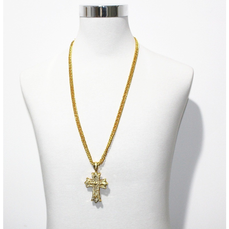 Vòng cổ Kim Loại Mặt Thánh Giá 3D Độc Đáo