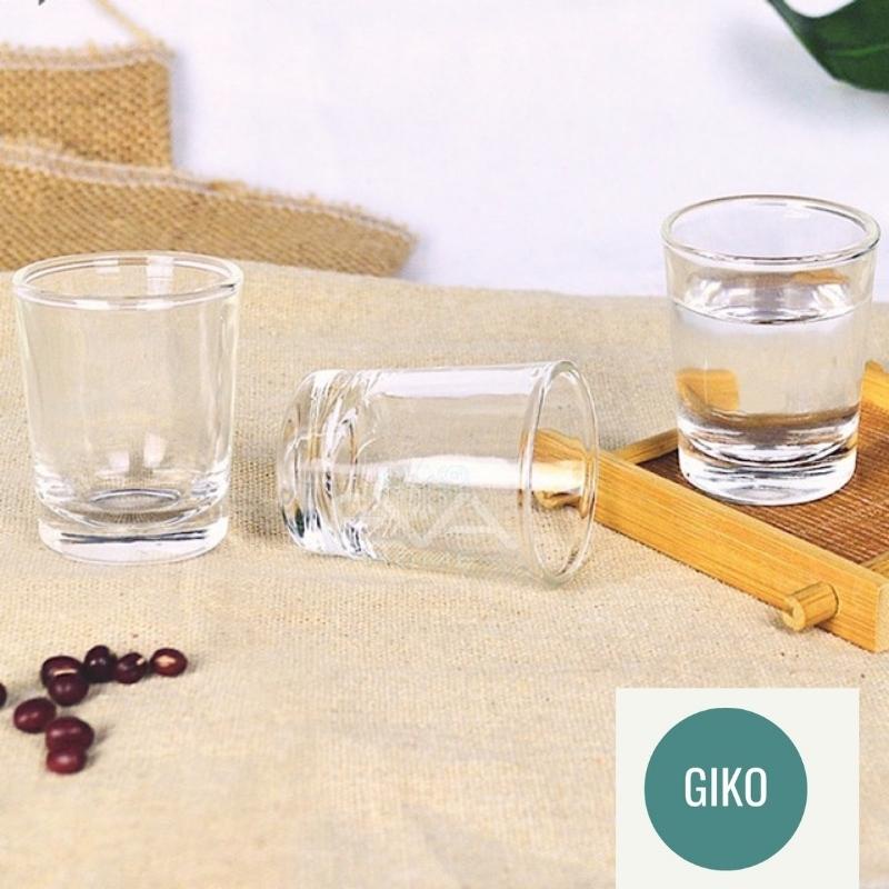 Ly  thủy tinh đựng rượu cao cấp set bộ 12 cốc nhỏ  33ml sang trọng chịu nhiệt tốt đế dày uống nước loại đẹp GIKO ĐẸP