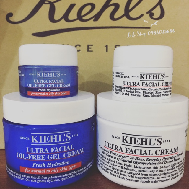 [Made in U.S.A] Kiehls Kem Dưỡng Câp Ẩm Kiehls Minisize 7ml Fullsize 50ml