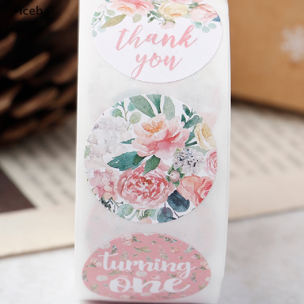 1 Cuộn 500 Nhãn Dán &quot;Thank You&quot; Cho Tiệc Cưới