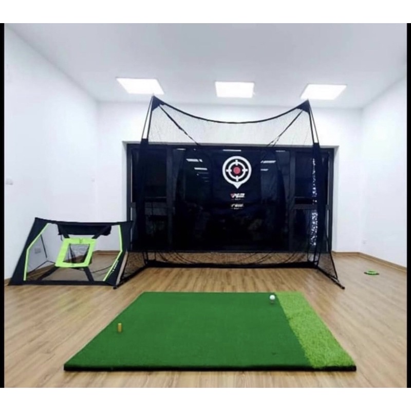 Thảm Cỏ Golf Swing Đế Cao Su Cao Cấp Tặng Kèm Tee Cao Su