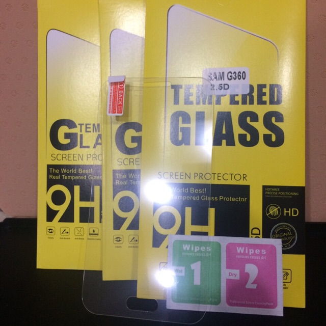 Bộ 3 kính cường lực samsung galaxy Core Prime G360 ,không full màn hình